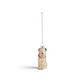 Mellow Monkey vintage-inspired mercury glass dog ornament with hand-painted details and a metallic shimmer finish.