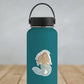 Mellow Monkey watercolor mermaid vinyl decal with "Might Be A Mermaid" text. Waterproof and durable.