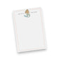 Mellow Monkey Go With The Flow mermaid notepad with watercolor illustration and pink border. 5.5" x 8", 50 tear-off pages.
