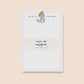 Mellow Monkey Go With The Flow notepad featuring a watercolor mermaid illustration and 50 tear-off pages.