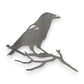 Mellow Monkey MetalBird crow silhouette crafted from mild steel, designed to develop a natural rust patina outdoors.