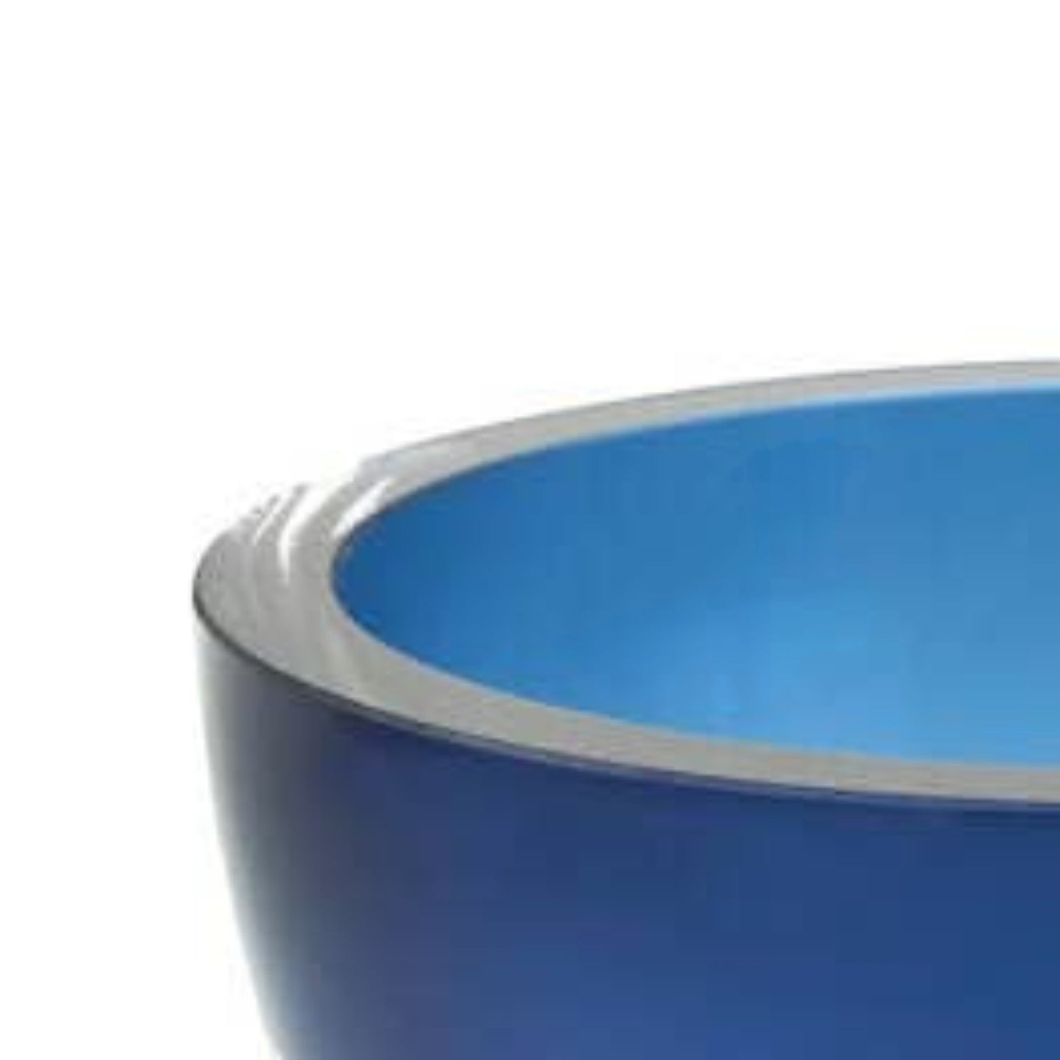 Mellow Monkey 6-inch Penelope midnight blue mouth-blown lead-free crystal bowl with double-layer glass construction