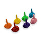 Mellow Monkey 0.9-inch 3D printed PLA mini middle finger figurines in assorted bright colors for desk decor.