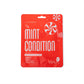 Mellow Monkey Lemon Lavender Mint Condition holiday sheet mask in red packaging with peppermint candy graphics