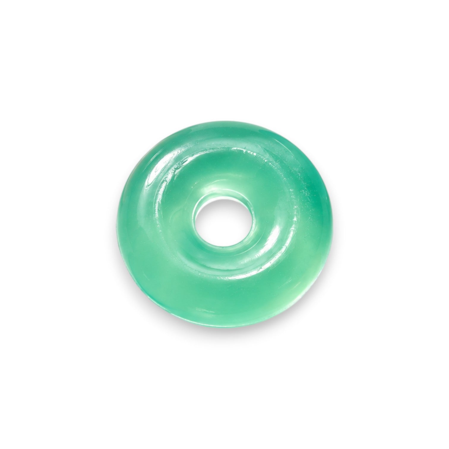 Mellow Monkey FEELZiES Jelly Donut Squishy in mint green, a soft and stretchy wearable sensory fidget toy.