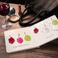 Mellow Monkey Mommy Loves Wine hardcover book with whimsical illustrations of grapes and a wine bottle. Features text about moms enjoying wine.