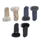 Mellow Monkey Monroe microsuede gloves with rhinestone bits and faux fur cuffs in black, grey, and winter white.
