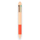Mellow Monkey retractable multi-color erasable pen with a beige body, red grip, and integrated eraser tip.