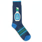 Mellow Monkey navy blue crew socks featuring a ranch dressing bottle graphic and the text I Put Ranch On My Ranch