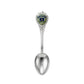 Mellow Monkey silver-tone New Haven Connecticut collectible souvenir spoon with a decorative emblem handle