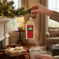 Mellow Monkey New Home Old World Christmas blown glass ornament, red door with wreath, 4.25-in