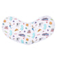 Mellow Monkey New Jersey themed 2-in-1 bamboo and cotton baby burp cloth and bib with colorful state icons.