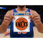 Mellow Monkey New York Knicks retro basketball logo vinyl decal for indoor or outdoor use on windows or laptops.