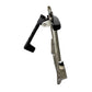 Mellow Monkey nickel silver anchor door knocker shown from a side profile view with mounting hardware.