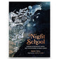 Mellow Monkey The Night School hardcover book featuring celestial and mystical illustrations on a dark starry background