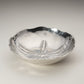 Mellow Monkey OCEAN Sand Dollar Large Bowl in silver aluminum alloy, 12.5-in, with embossed sand dollar detail.