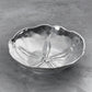 Mellow Monkey OCEAN Sand Dollar Large Bowl in silver aluminum alloy, 12.5-in, inspired by nature.