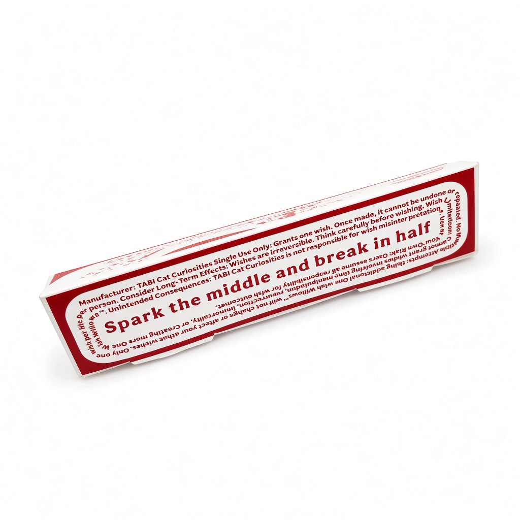 Mellow Monkey One Wish Willow novelty gift box with white and red typography on a clean white background.