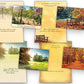 Mellow Monkey boxed set of four faith-based thinking of you greeting cards featuring KJV scripture and nature scenes.