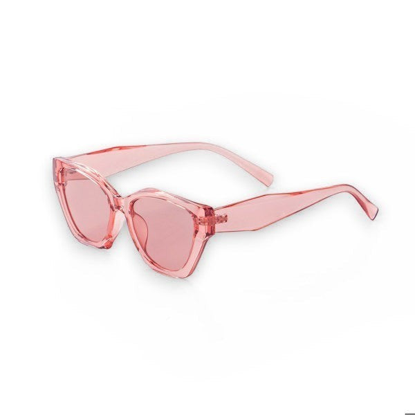 Mellow Monkey Pretty In Paradise pink cat-eye sunglasses with UV protected lenses.