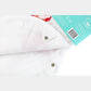 Mellow Monkey pink crab print 2-in-1 bamboo and cotton muslin baby burp cloth and snap bib
