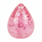 Mellow Monkey pink glittery teardrop-shaped gel squishy fidget toy for stress relief