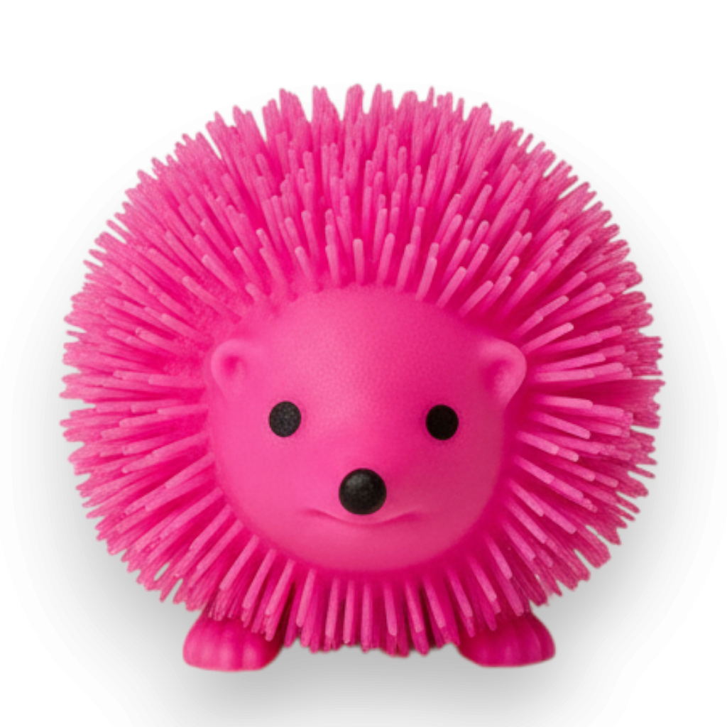Mellow Monkey pink light-up hedgehog sensory toy with soft spiky texture for interactive play