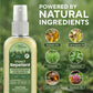 Mellow Monkey Marie Originals plant-based insect repellent spray bottle with essential oil ingredient highlights.