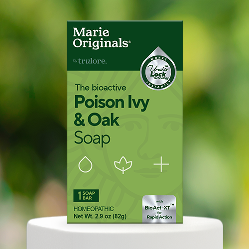 Mellow Monkey Marie Originals poison ivy and oak soap bar in green packaging for natural anti-itch relief