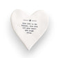 Mellow Monkey white porcelain heart-shaped coaster with black text reading Live life to the fullest