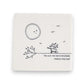 Mellow Monkey white porcelain square coaster with black illustration and You are the mom everybody wishes they had text