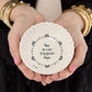 Large Decorative Scallop Bowl with Saying