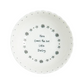 Mellow Monkey set of four white porcelain bowls with scalloped edges and inspiring messages in black text