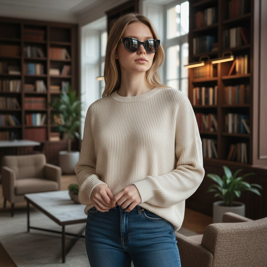 Mellow Monkey Portside Princess cat-eye sunglasses with black frames and tortoise shell pattern arms.