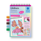 Mellow Monkey Pretty Petals MINI FlowArt dot-by-letter pad with colorful butterfly and flower art and markers