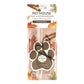 Mellow Monkey Pumpkin Spice paw-shaped car air freshener in retail packaging with autumn leaf and cinnamon graphics.