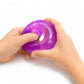 Mellow Monkey purple grape jelly donut sensory fidget toy being stretched by hands