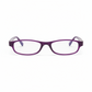 Mellow Monkey purple pocket reading glasses with a compact, lightweight frame design for portability.