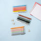 Mellow Monkey Crush Warmest Regards pen sets featuring colorful ballpoint pens with funny quotes on a blue background.