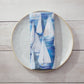 Mellow Monkey Race Day set of 4 cotton dinner napkins with white sailboats on blue water art