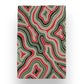Mellow Monkey recycled microfibre tea towels featuring 12 assorted festive holiday patterns in red, green, and white.