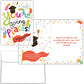 Mellow Monkey religious graduation card set featuring colorful confetti, graduation cap, and KJV scripture verses.