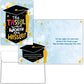 Mellow Monkey boxed set of religious graduation cards featuring a black mortarboard cap and KJV scripture verses.