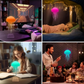 Mellow Monkey rechargeable RGB smart jellyfish light with flexible tentacles and sound-activated color modes