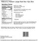 Mellow Monkey nutrition facts label for Hammond's Mini Ribbon Candy 9 oz gift box with ingredient and allergen list
