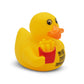 Mellow Monkey yellow rubber duck holding a red container of french fries with My Diet Starts Tomorrow text
