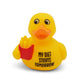 Mellow Monkey yellow rubber duck holding a red container of french fries with My Diet Starts Tomorrow text