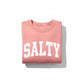 Mellow Monkey Nantucket Mauve Salty Graphic Sweatshirt, crewneck, soft fabric, relaxed fit.
