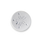 Mellow Monkey sand dollar stone coasters set of 4 on a tropical leaf with seashells and starfish for coastal decor