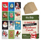 Mellow Monkey 12 Days of Sarcastic Christmas mini card set with 12 funny holiday cards and kraft envelopes.